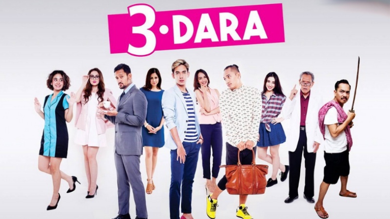 Ayushita sebagai salah satu karakter utama dalam film 3 Dara