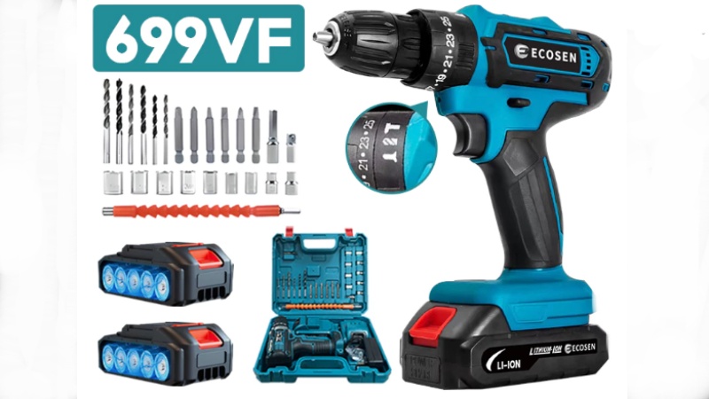 ECOSEN 699VF mesin bor baterai cordless harga 200 ribuan