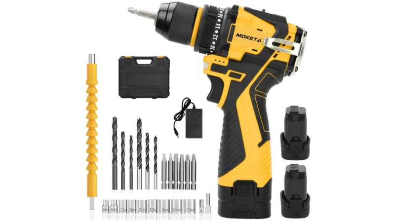 MOKETA 18V brushless cordless drill 10mm rechargeable