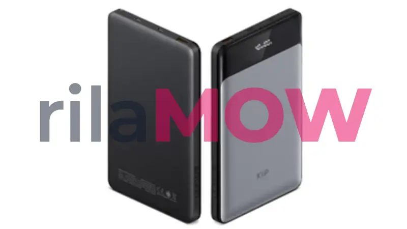 KiiP E14 Power Bank 20000mAh fast charging 45W dengan LED display slim