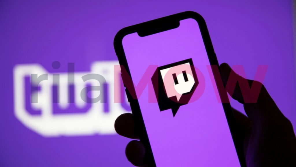 Tampilan Twitch untuk pemula di PC dengan menu login dan dashboard kreator