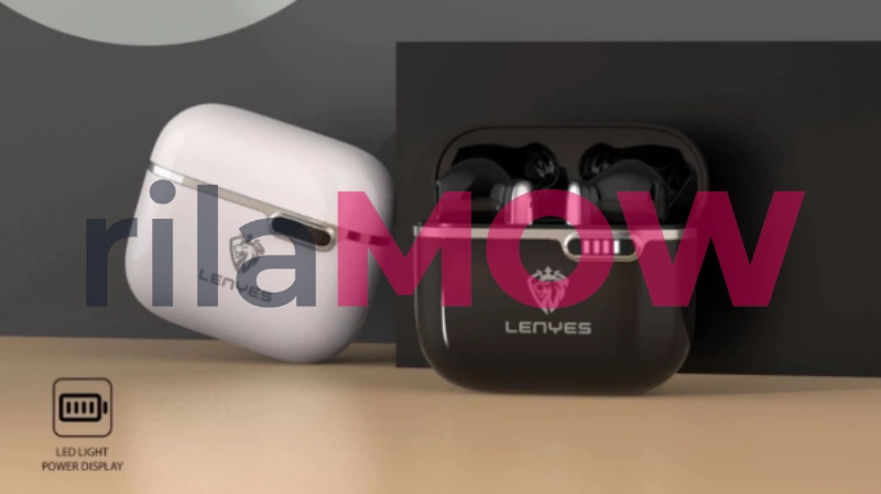 LENYES TWS Air 46 earphone heavy bass LED Bluetooth wireless