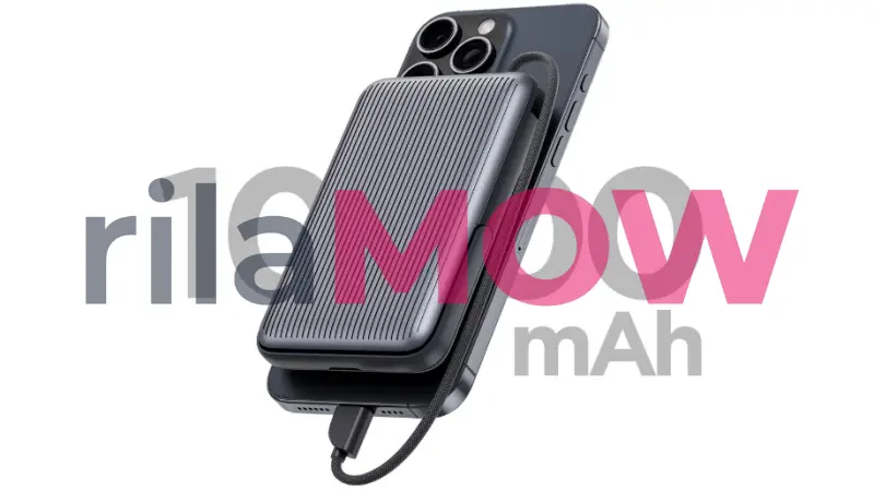 LOLYPOLY Magnetic Powerbank 10000mAh PD 22.5W dengan foldable stand terintegrasi