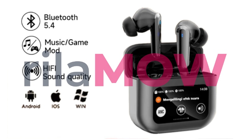 Luxis Air YI Q30Pro TWS ANC layar cerdas waterproof Bluetooth 5.4