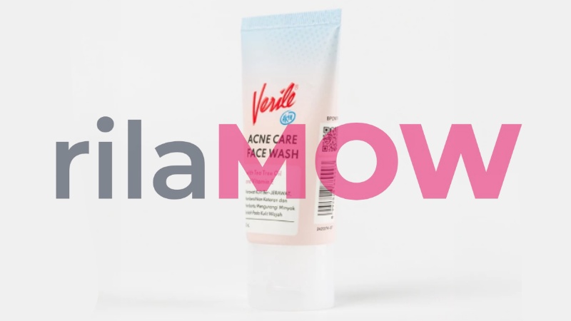 Verile Acne Care Face Wash untuk membersihkan wajah dan mengatasi jerawat