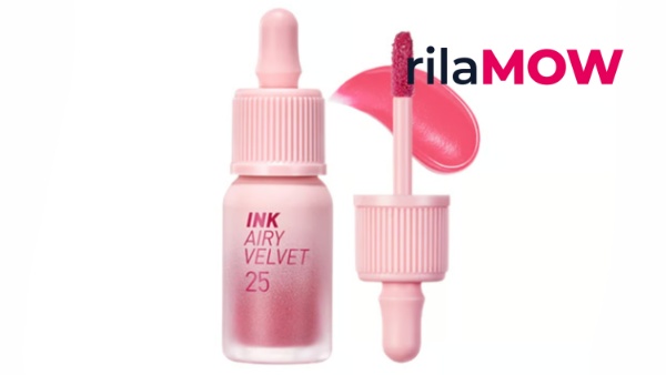 Peripera Ink Airy Velvet Tint dengan efek soft blur ala Korea