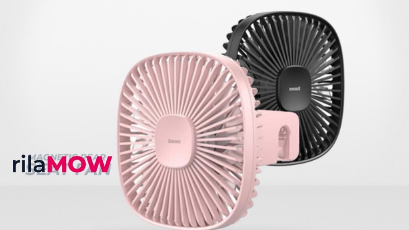 Baseus clip fan kipas angin mini portable dengan desain jepit untuk meja dan stroller