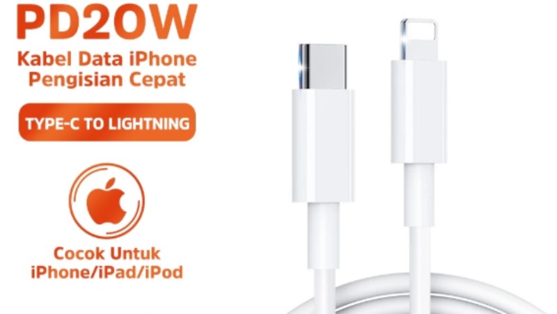 BASIKE kabel data iPhone fast charging PD 20W