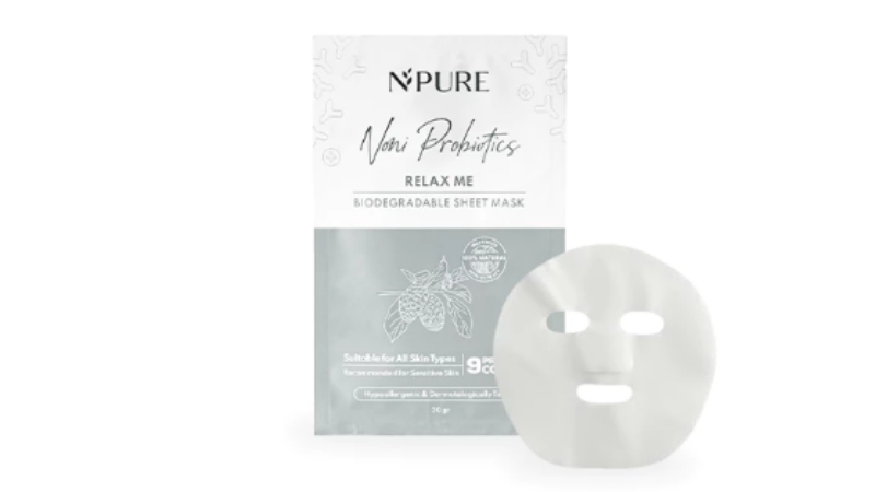 NPURE Noni Probiotics Relax Me Biodegradable Sheet Mask