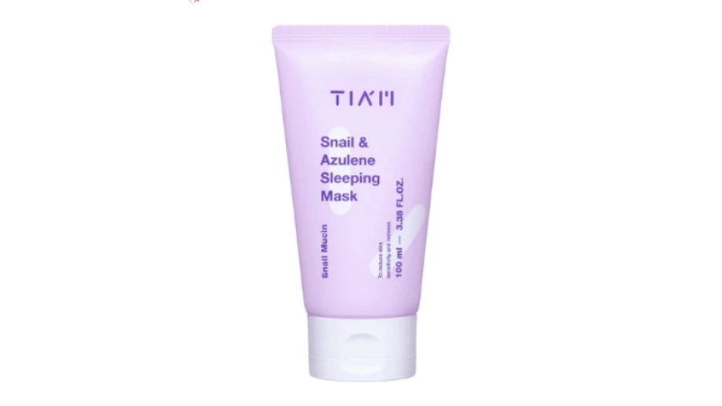 TIAM Snail & Azulene Sleeping Mask untuk perawatan malam